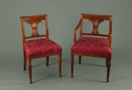 sheraton dining arm chairs